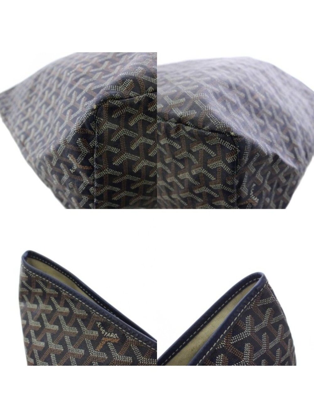 Goyard Saint Louis GM Tote Bag Navy Blue - Picture 7 of 8